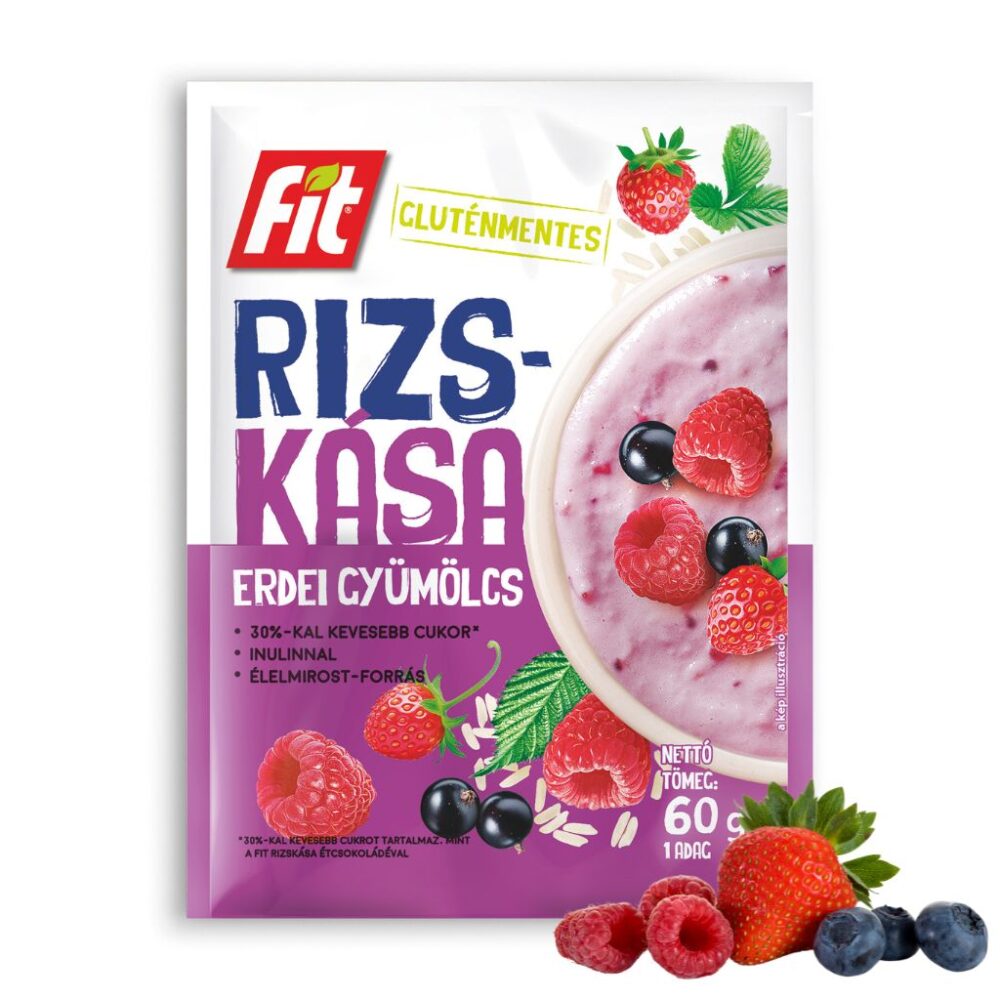 Rizskása erdei gyümölcs ízesítéssel