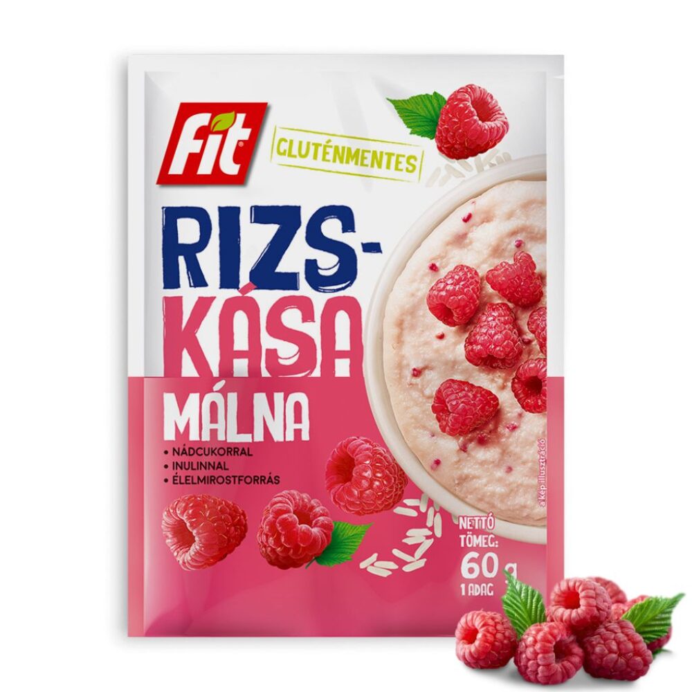Rizskása málnával
