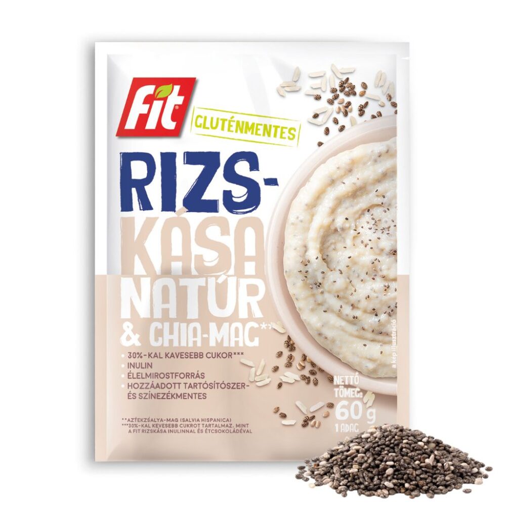 Rizskása chia-maggal
