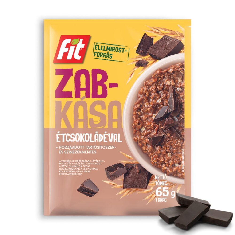 Zabkása étcsokoládéval